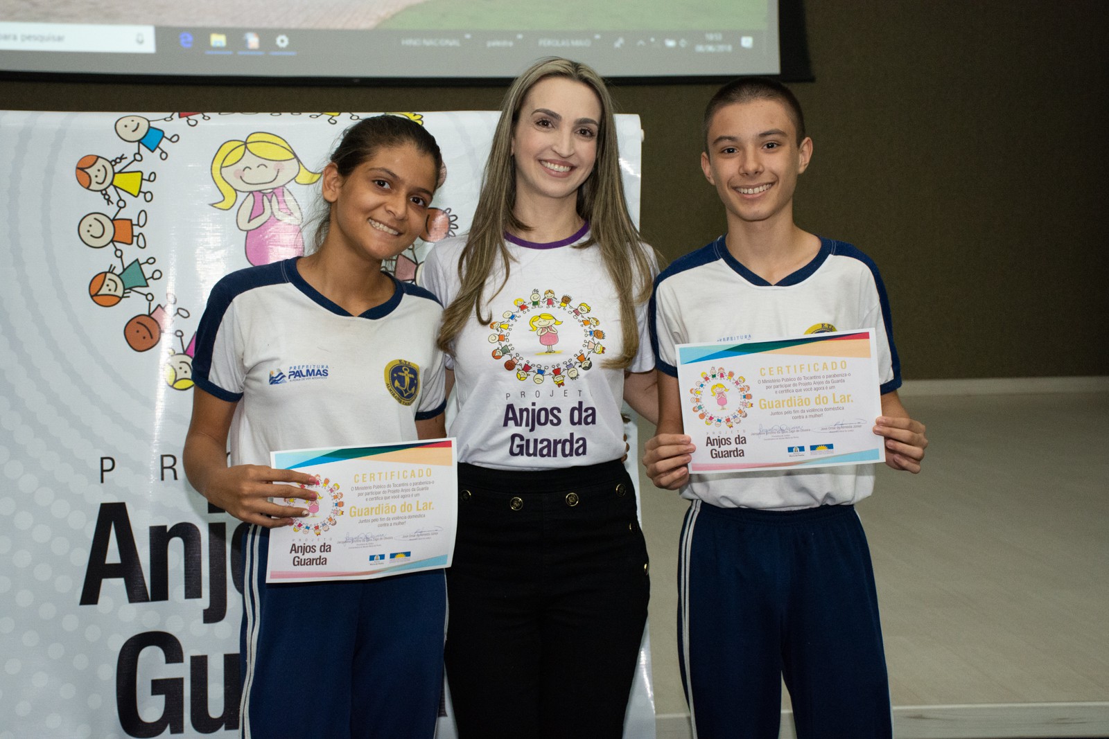 Alunos recebem certificado de Guardição do lar
