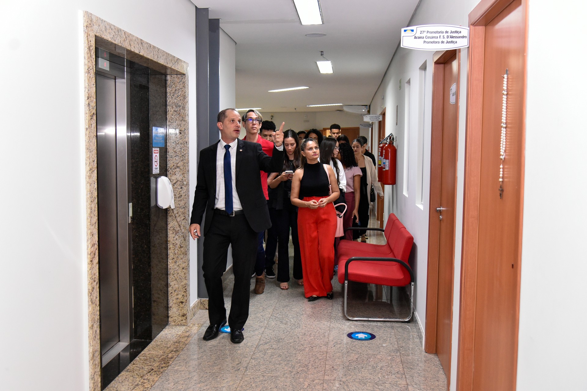 Estudantes percorreram a sede do MPTO em Palmas