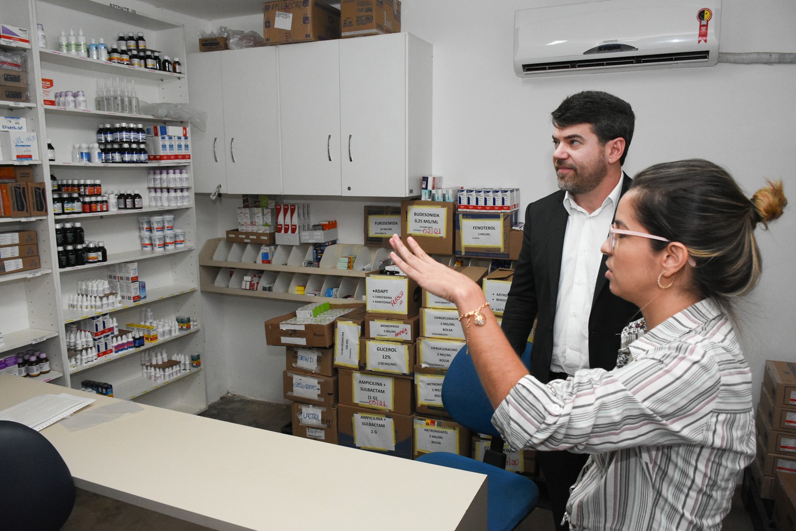 Estoque de medicamentos da unidade hospitalar