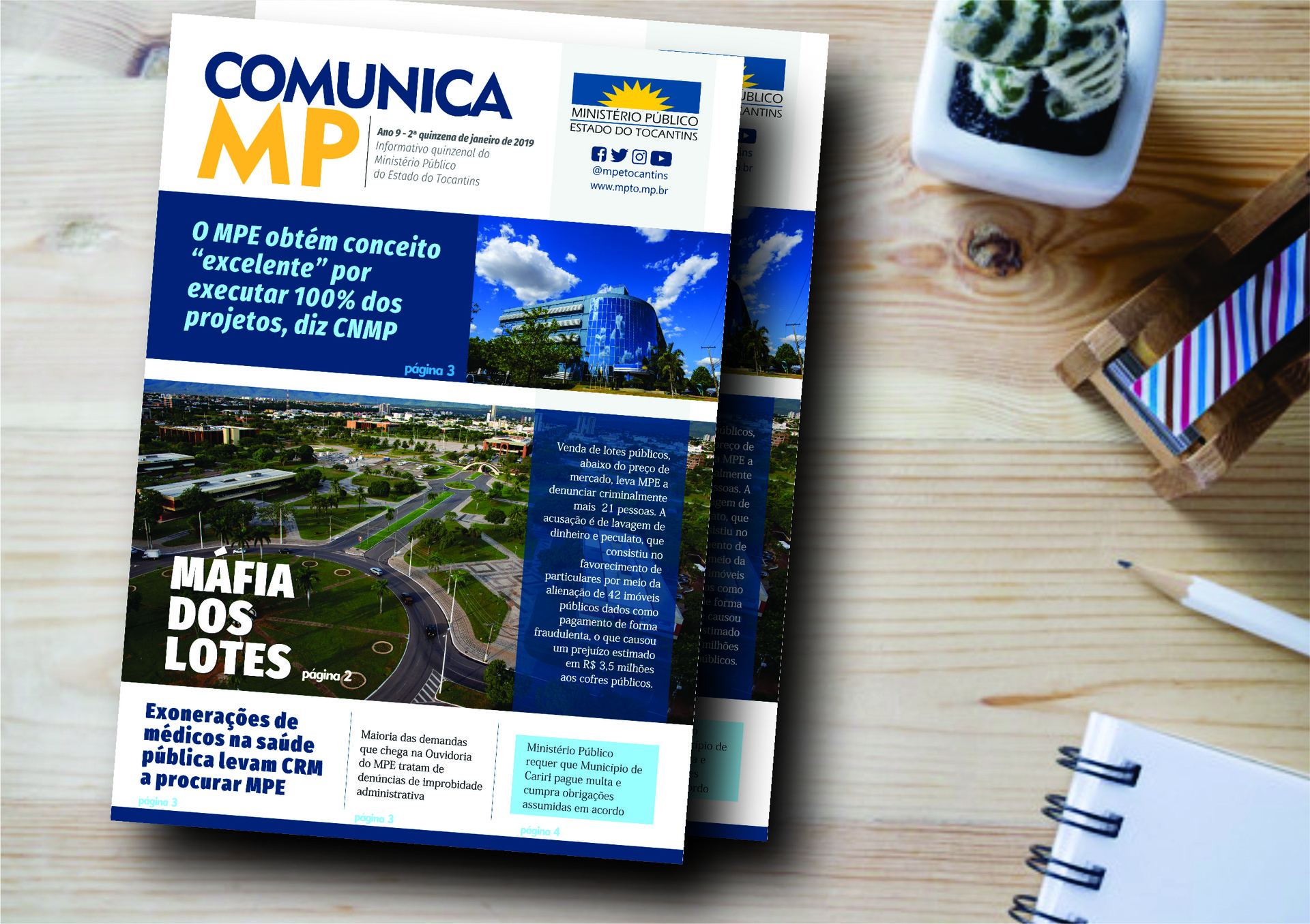 Novo layout do Informativo ComunicaMP é apresentado na primeira edição de 2019