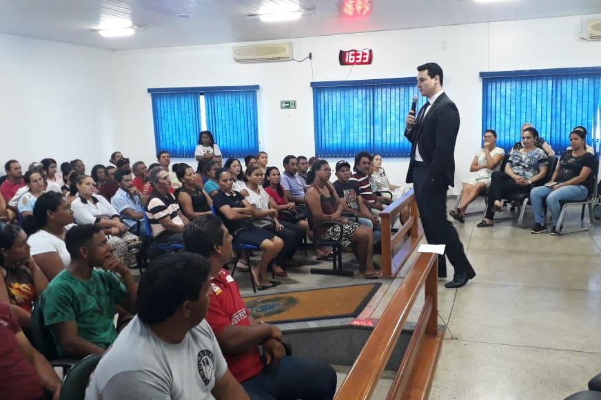 Os docentes também participaram da palestra