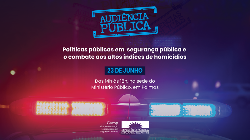 As inscrições para a audiência pública estão abertas