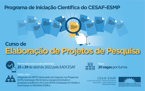 Os interessados deverão se inscrever no EADCESAF durante o período de 25 a 29 de abril de 2022.