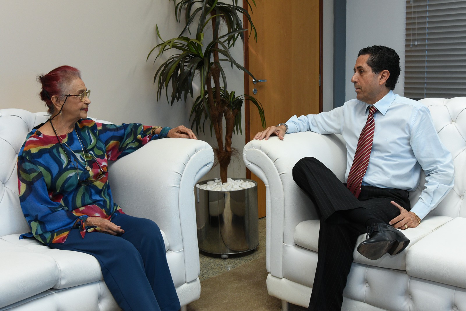 Visita teve por objetivo cumprimentar José Omar por nomeação para novo mandato de PGJ