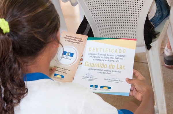 Alunos receberam certificados de Guardião do Lar