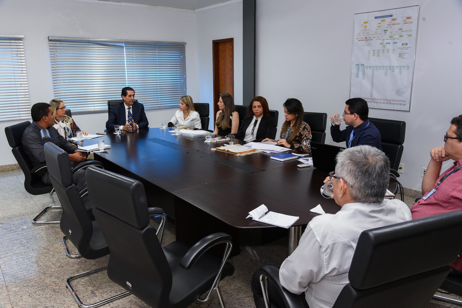 Reunião ocorreu na sede do MPE (Foto: Marcelo de Deus)