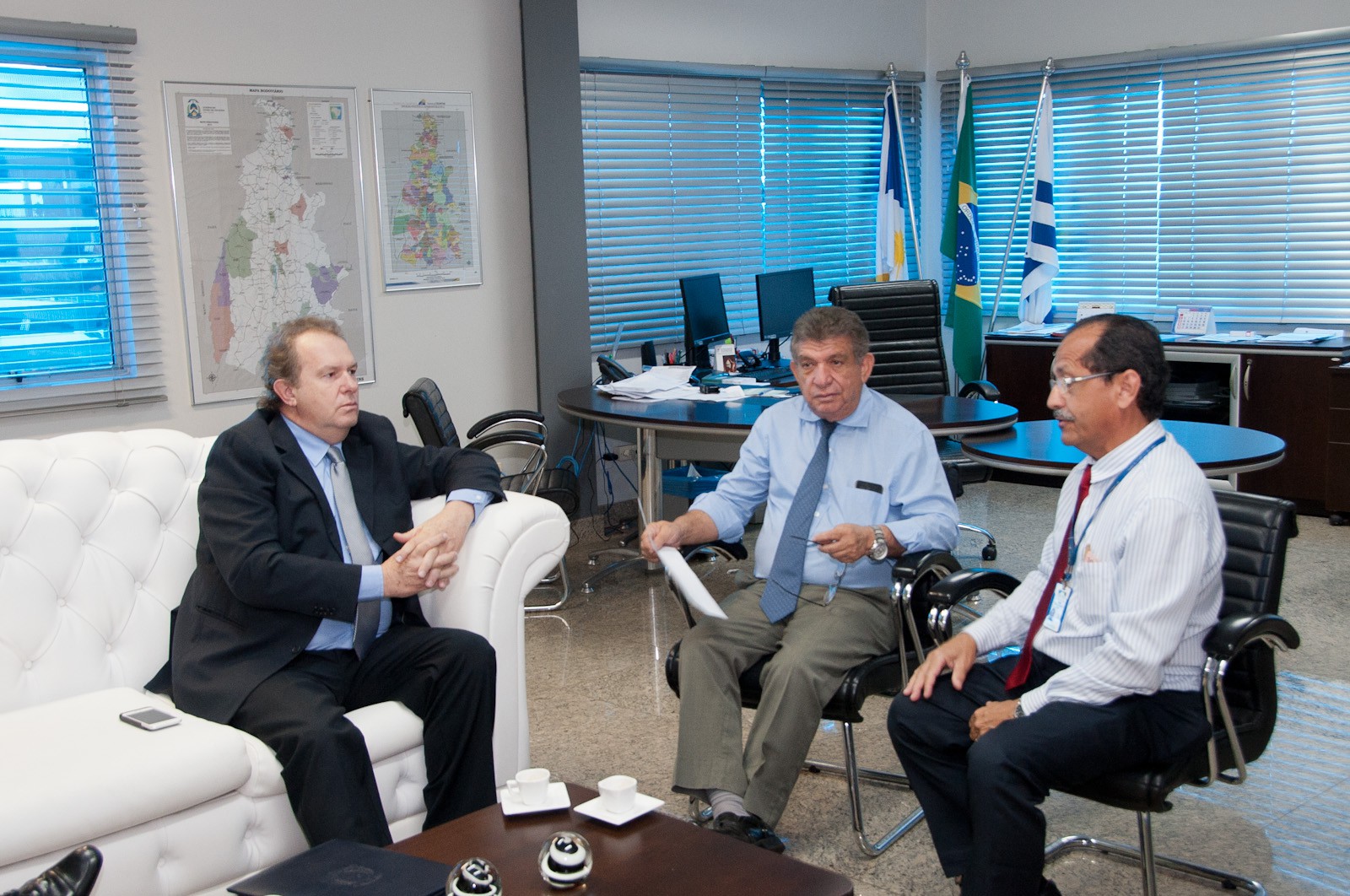 Encontro aconteceu no gabinete do PGJ