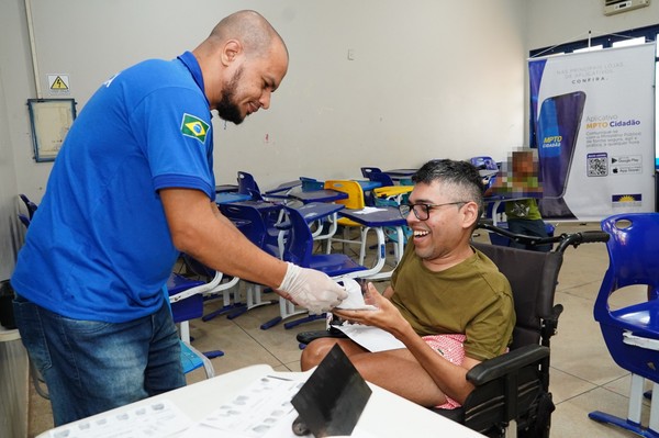 Wendell dos Santos foi atendido durante o 1º Mutirão PopRuaJud Tocantins