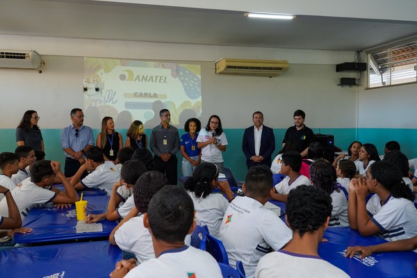 Na quinta-feira, 6, estudantes da Escola Municipal de Tempo Integral Daniel Batista participaram do workshop "MPTO e Anatel: habilidades digitais para jovens".