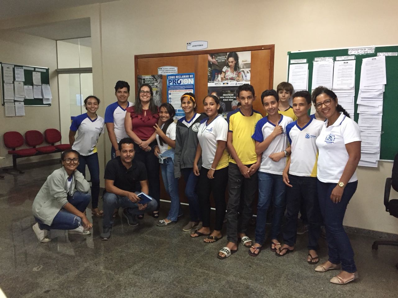Promotora de Justiça Thais Cairo recepcionou os estudantes
