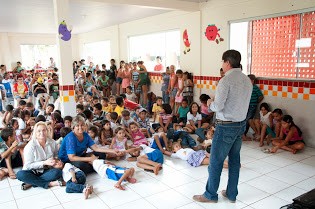 Promotor de Justiça Célio Rocha palestrando no evento