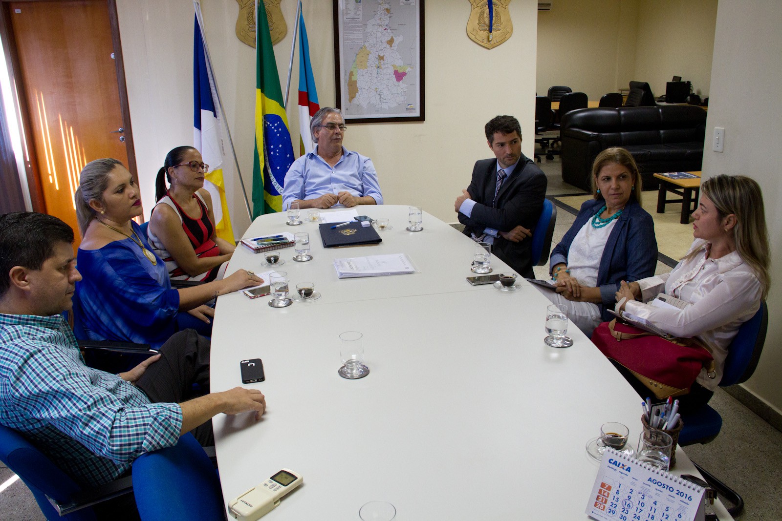 Reunião do Caopij com o Secretário de Segurança Pública Cesar Roberto Simoni