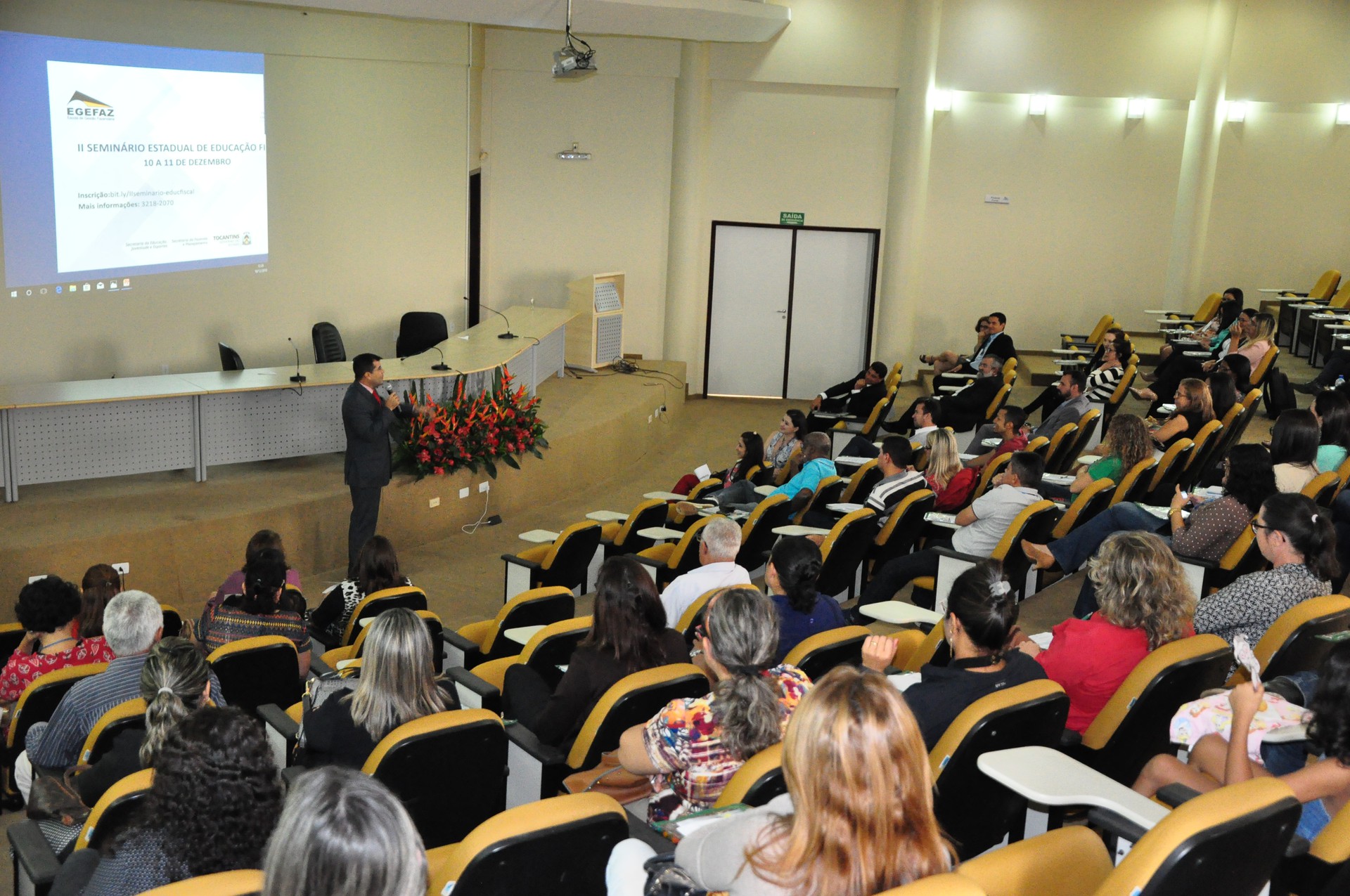 Breno Simonassi proferiu palestra em Palmas (Foto: João Di Pietro)
