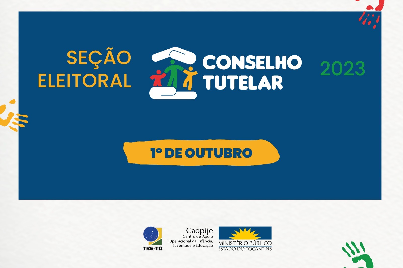 A eleição para Conselheiro Tutelar ocorrerá das 08h às 17h.