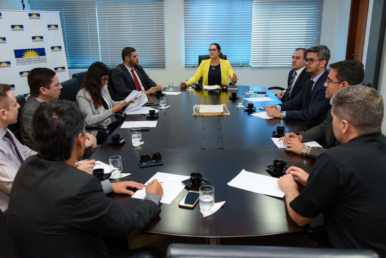 Reunião foi realizada na sede do MPE em Palmas