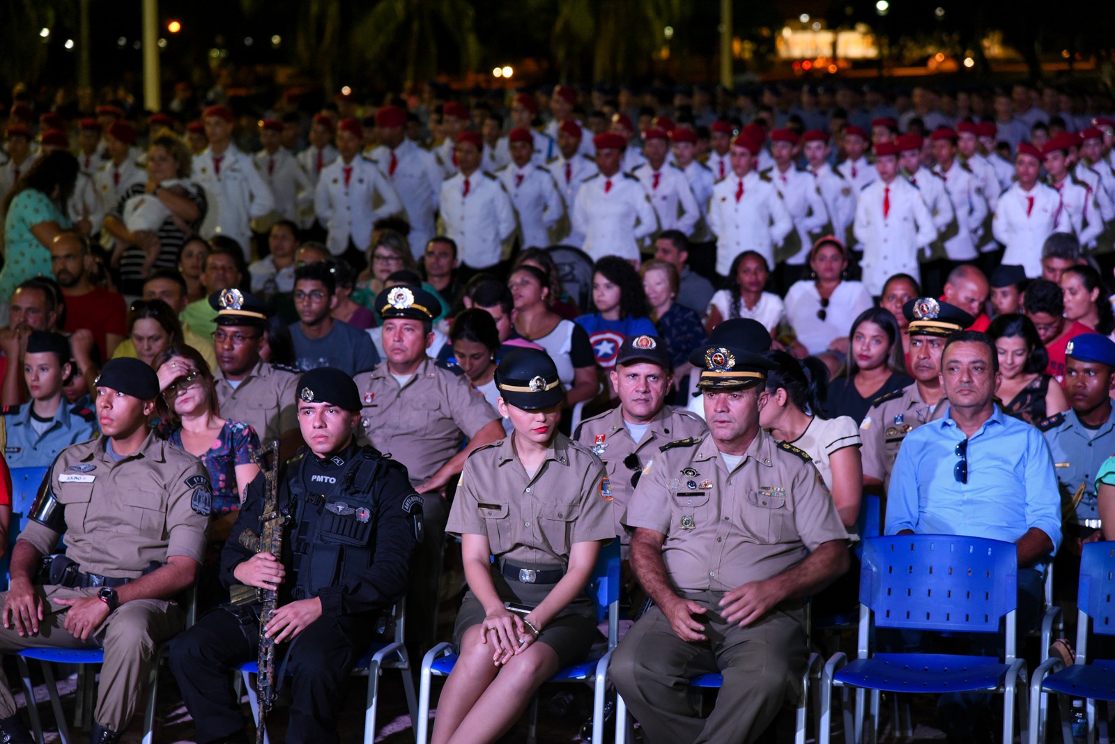 Evento ocorreu em frente ao Palácio Araguaia, na Praça dos Girassóis