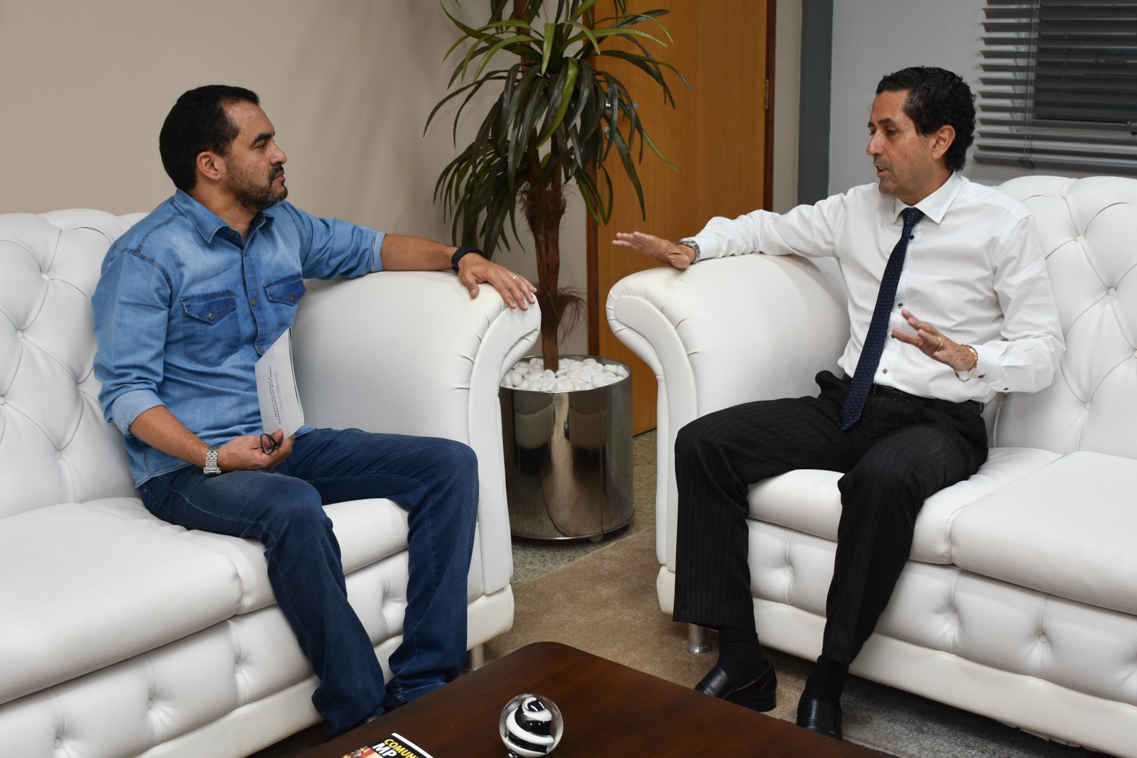 Visita institucional ocorreu no gabinete do PGJ