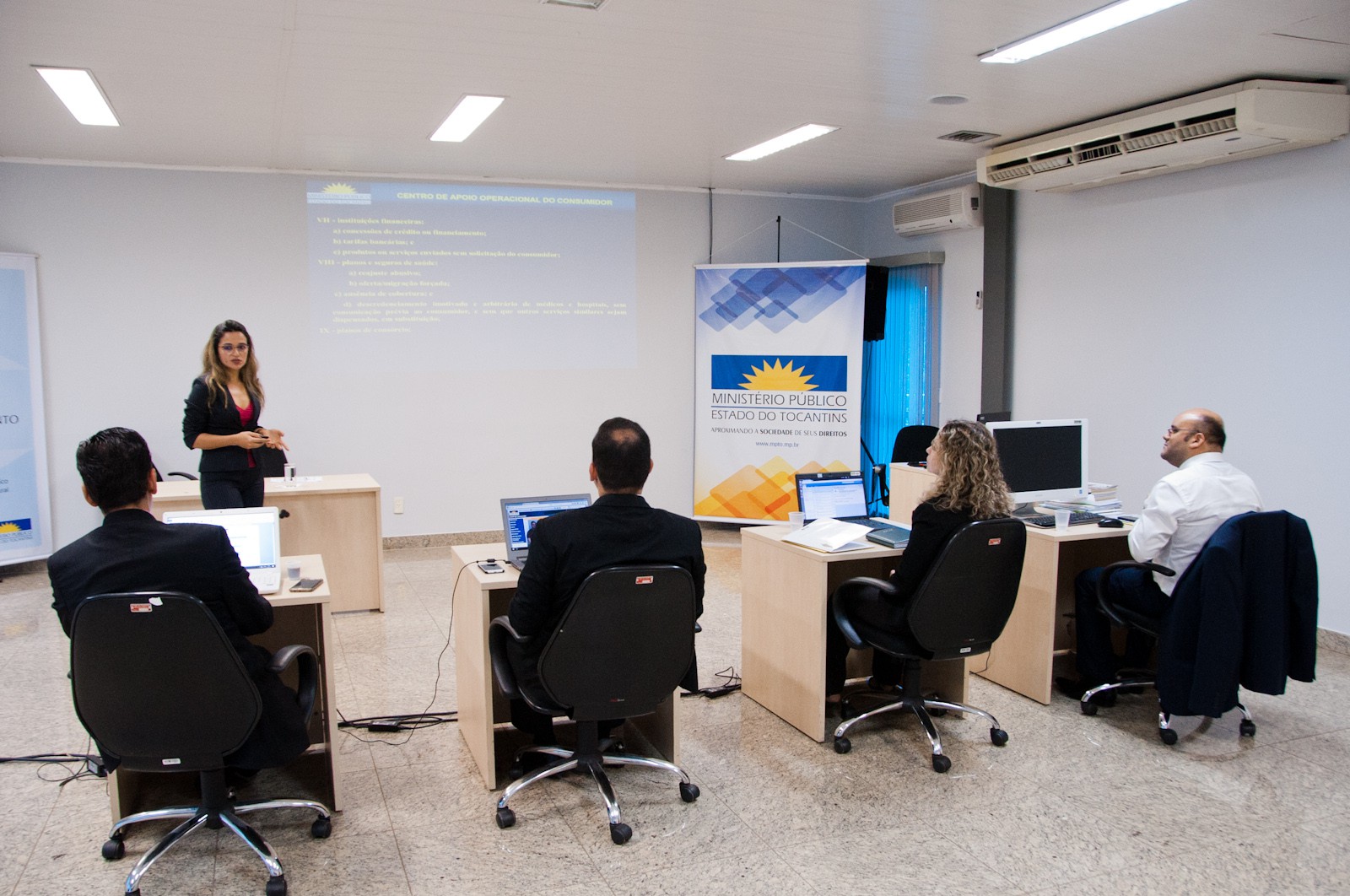 Apresentação na sede da PGJ em Palmas