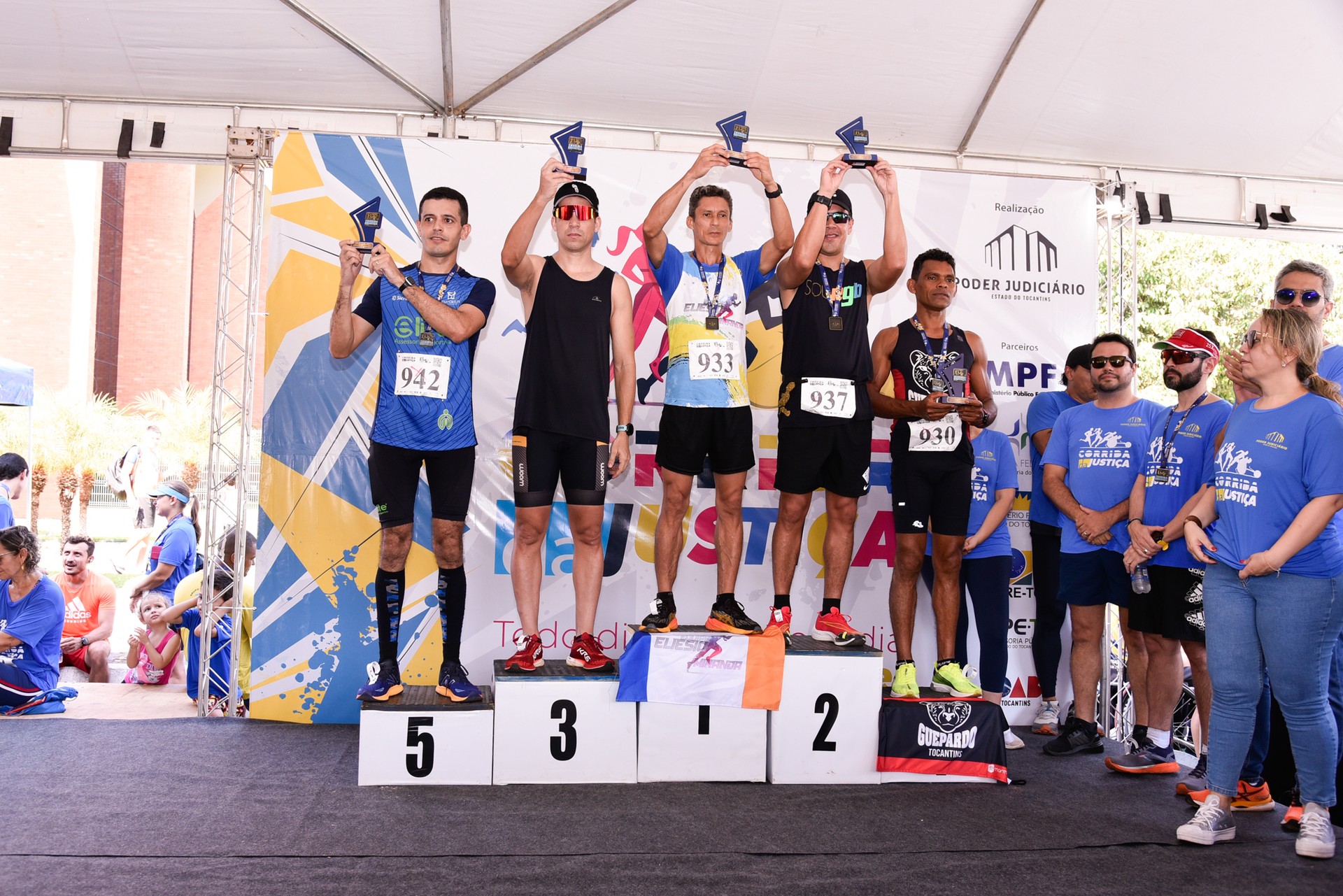 Integrantes do MPTO são maioria no pódio da categoria masculino institucional - 10km