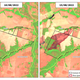 Registro da área queimada - antes e depois