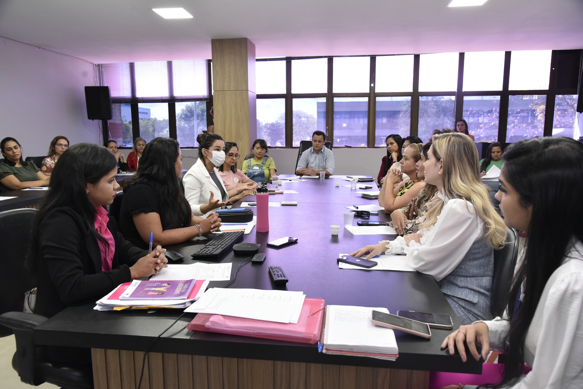 O encontro aconteceu na sede da Secretaria de Estado da Saúde