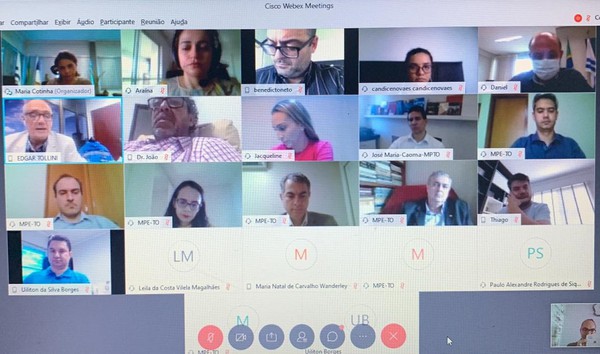 Reunião por videoconferência ocorreu neste dia 21