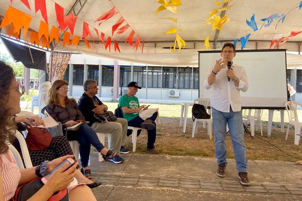 José Maria durante o evento, que ocorre na na Universidade Federal de Sergipe