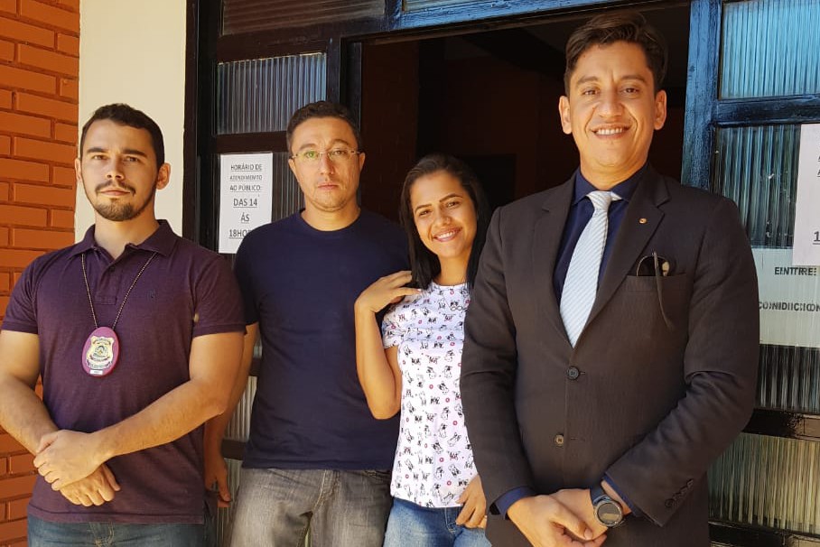 Registro da visita à Polícia Civil