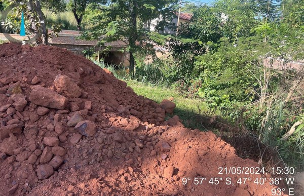 Obras em área de preservação ambiental em Novo Acordo