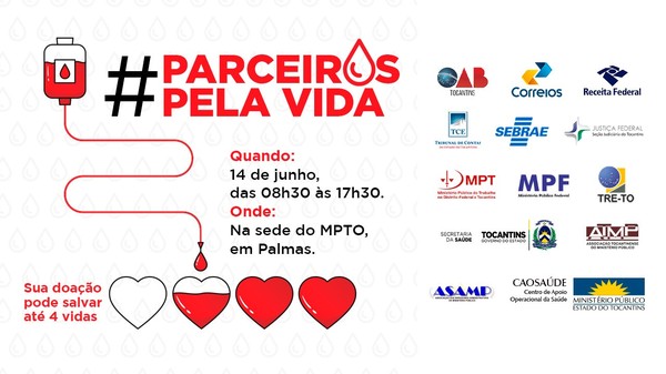 a 10ª edição do projeto "Parceiros pela Vida" acontecerá dia 14