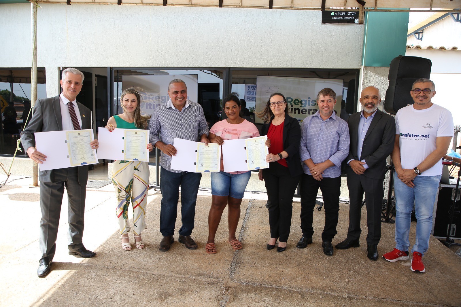 a Primeira edição do projeto Registro Itinerante, foi realizado no município de Santa Rosa.