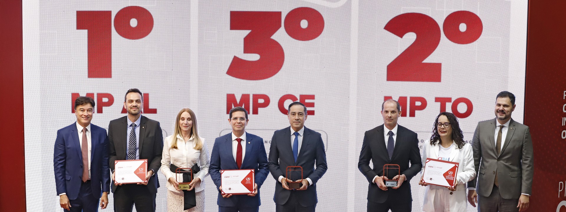 Momento da entrega da premiação
