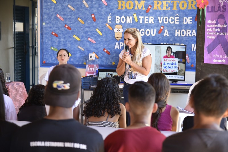 A palestra foi ministrada pelas pedagogas Leila Maria Lopes da Silva e Bruna Raquel Resplandes