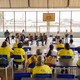 A Orquestra Sanfônica da escola encantou a todos com sua música