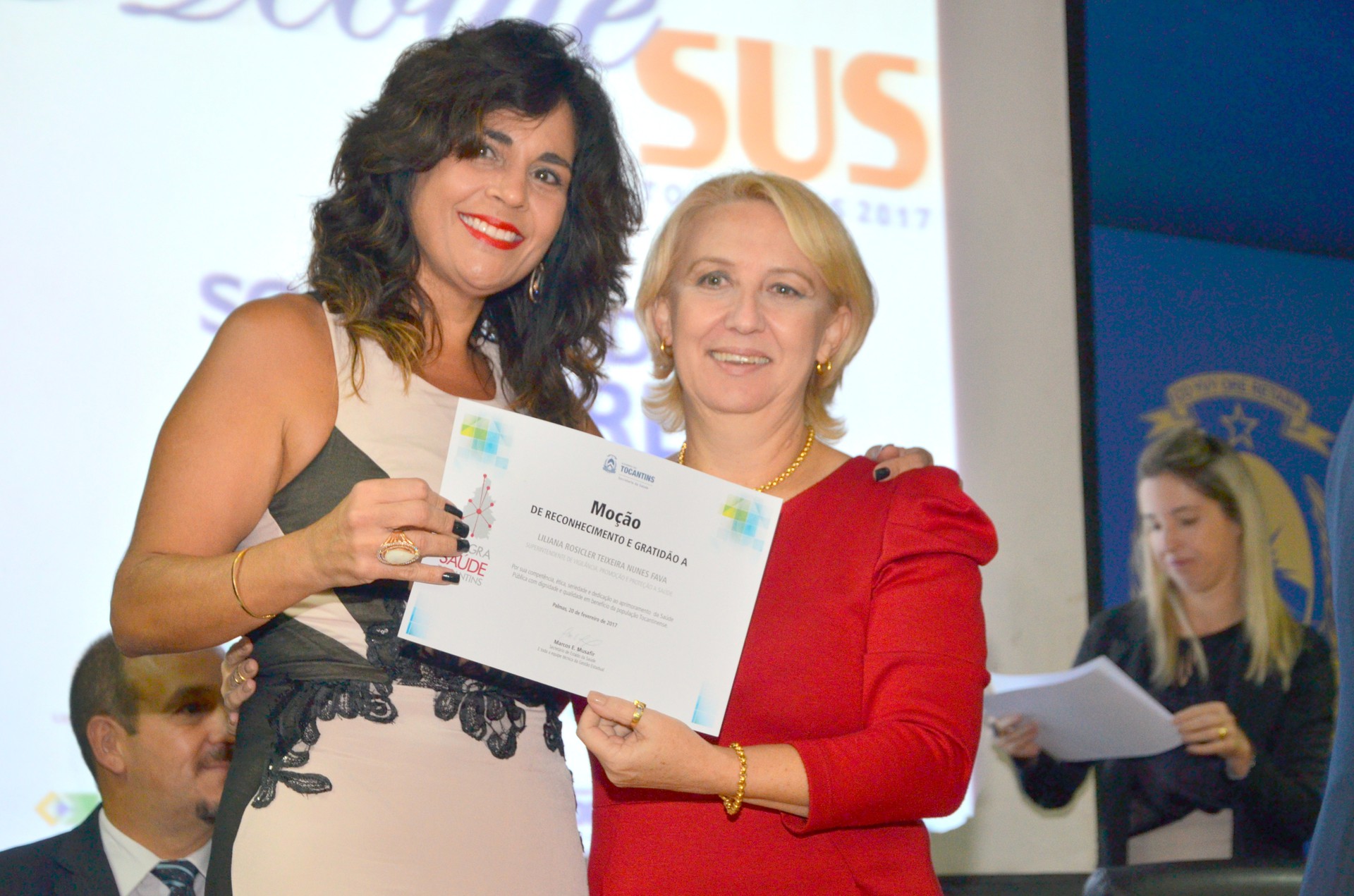 Maria Roseli durante o evento, ocorrido no Palácio Araguaia
