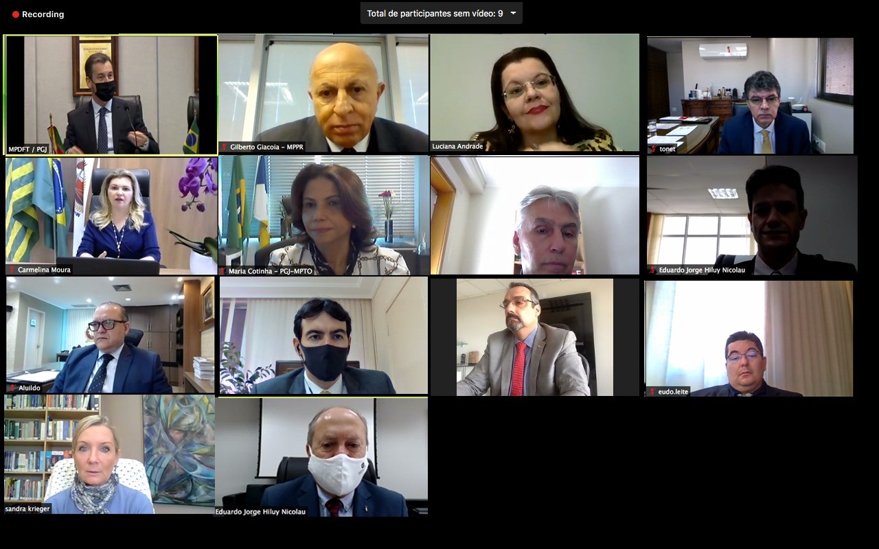 PGJ do Tocantins participou do evento telepresencialmente