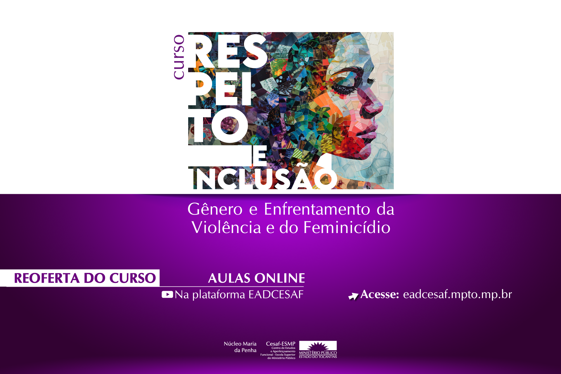 Membros que não conseguiram concluir as aulas na primeira oferta ou que não participaram podem acessar o EadCesaf