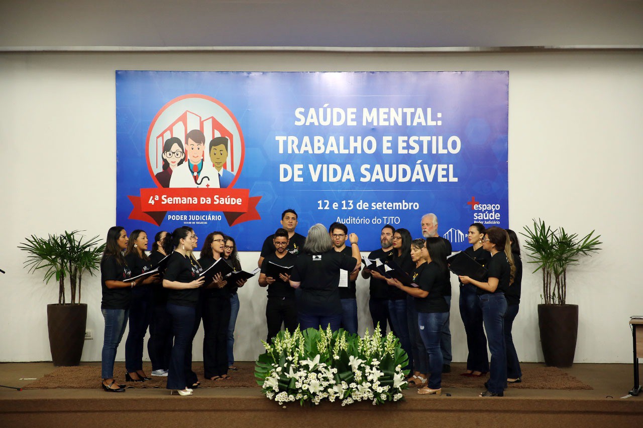Coral participou do evento a convite do TJTO