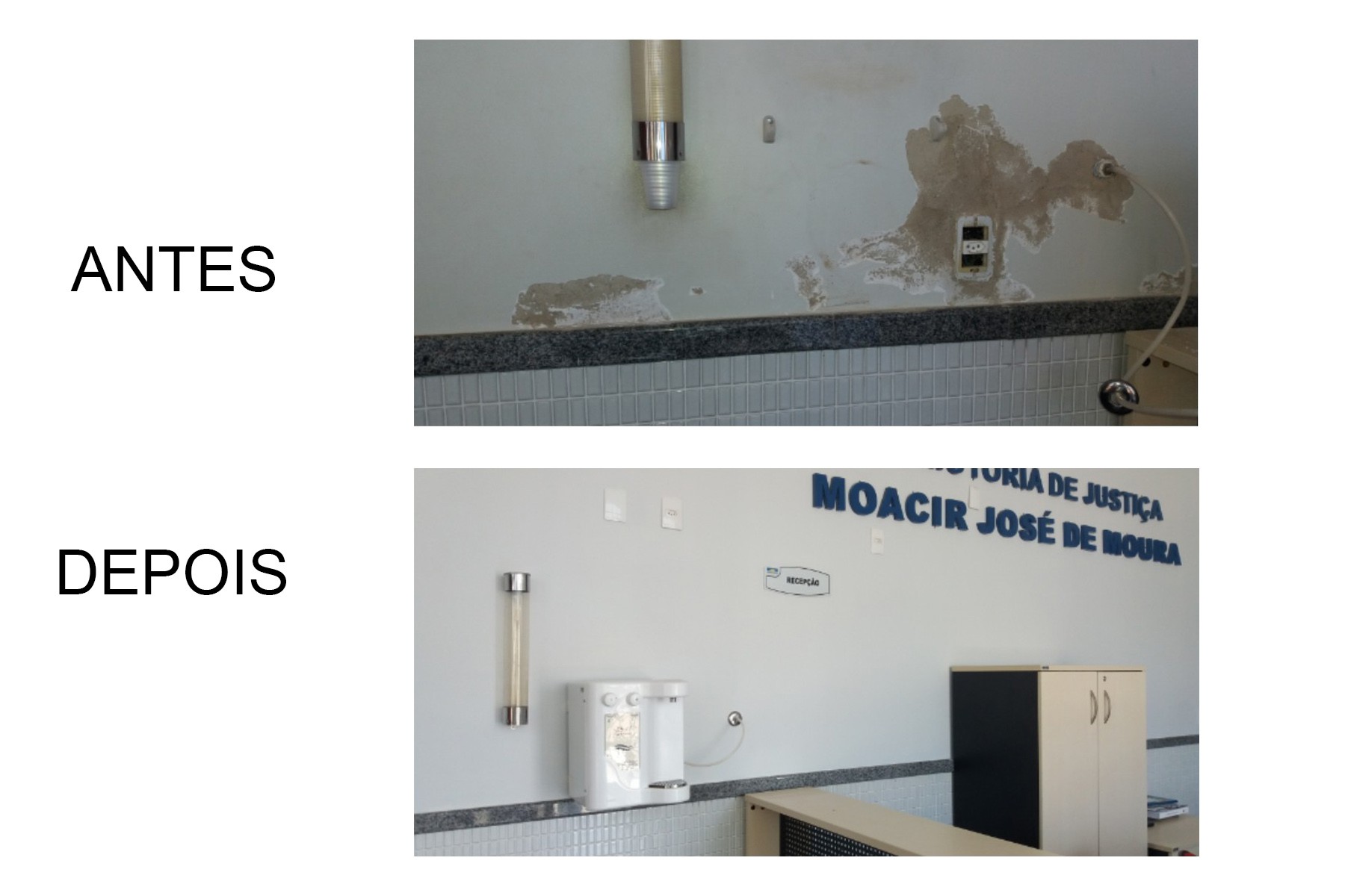 Interior da promotoria de Justiça de Paranã
