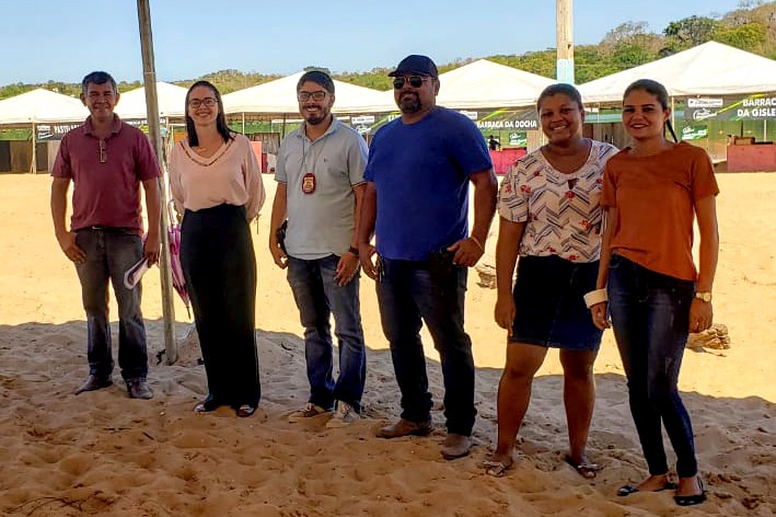 Representantes do Conselho Tutelar de Paranã e da Polícia Civil