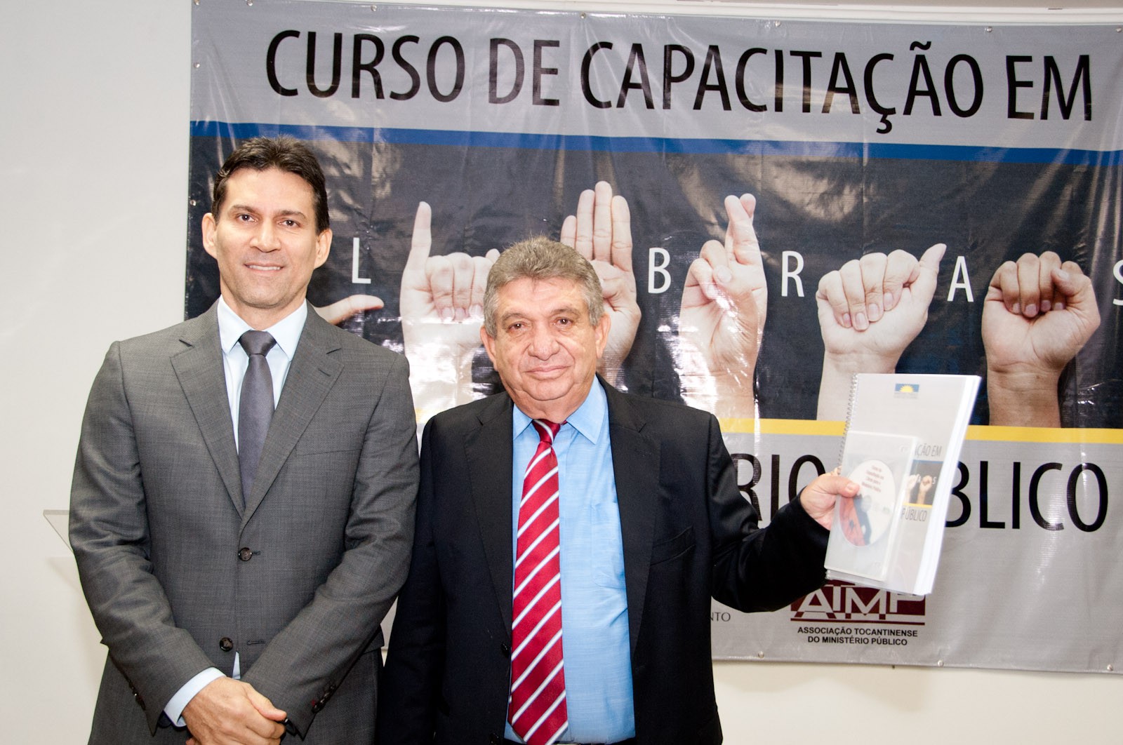 Procurador de Justiça José Maria da Silva Júnior e PGJ Clenan Renaut de Melo Pereira