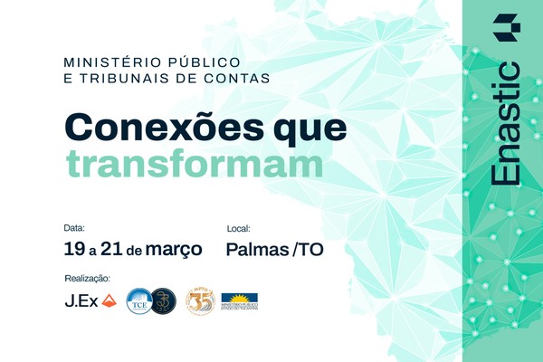 O evento é direcionado a integrantes do MPTO e Tribunal de Contas do Estado (TCE-TO), além de pessoas interessadas em tecnologia e inovação.