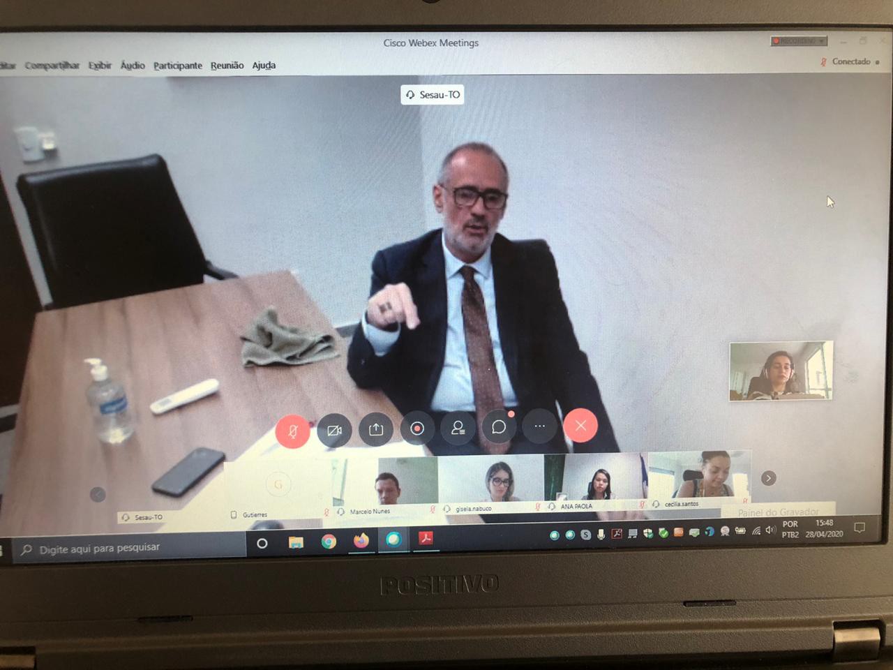 Secretário estadual de Saúde participou da reunião