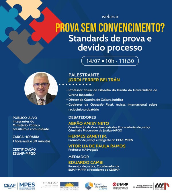 O Evento ocorrerá no dia 14 de julho de 2021, das 10h às 11h30. Somente pela plataforma Zoom.