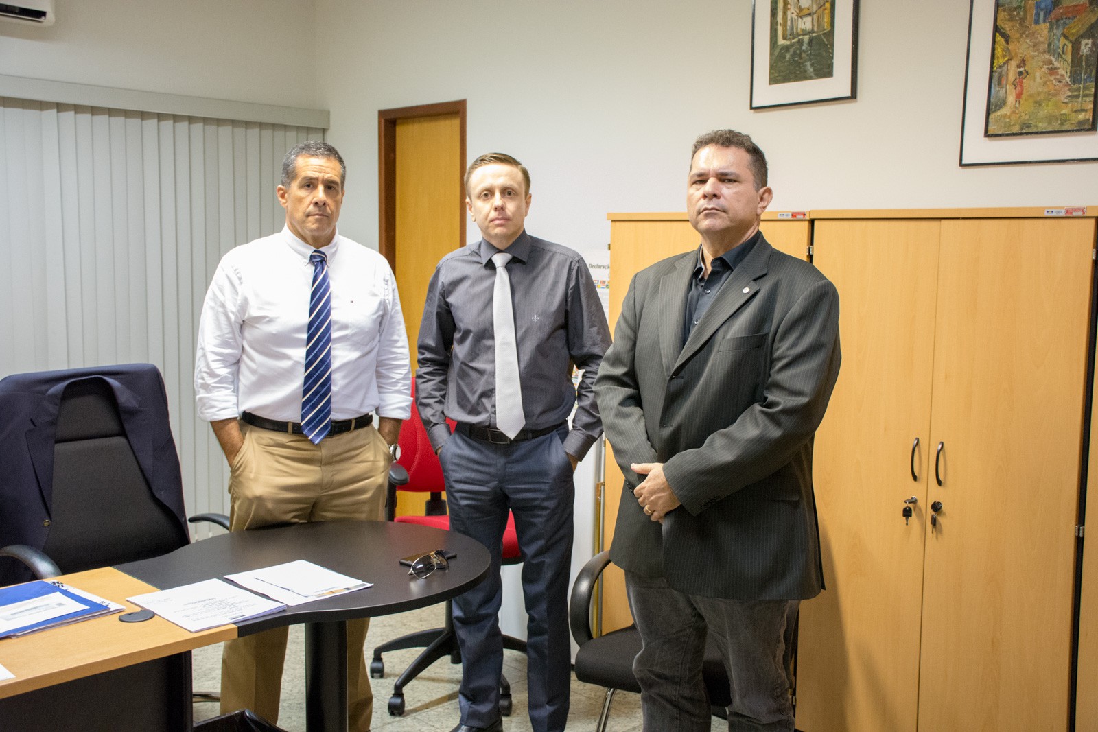 Corregedores foram recebidos pelo Promotor de Justiça de controle externo da atividade policial, em Palmas