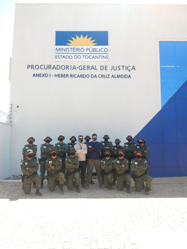 O curso foi ministrado pela equipe do Caoma/LabGeo Bruno Machado e Marlon Rodrigues