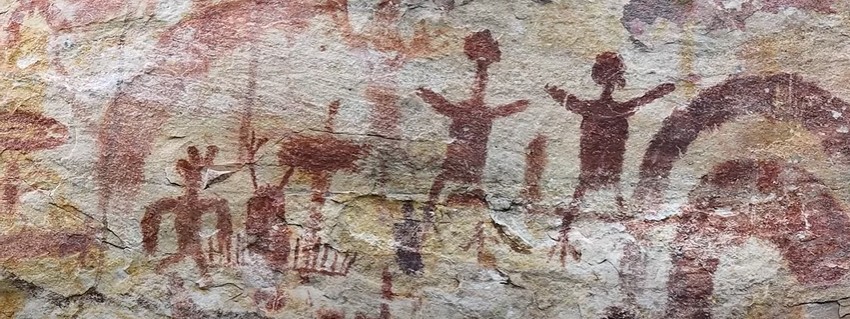 Pinturas rupestres no Tocantins