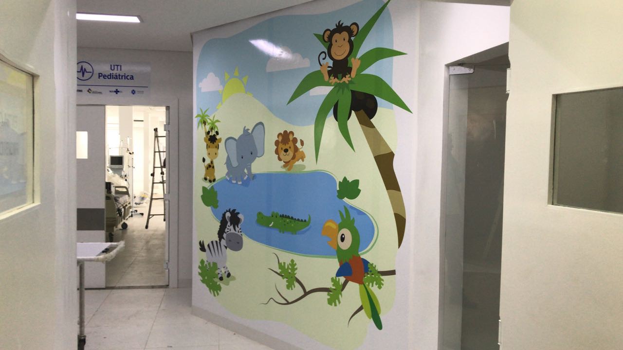 Entrada da UTI pediátrica