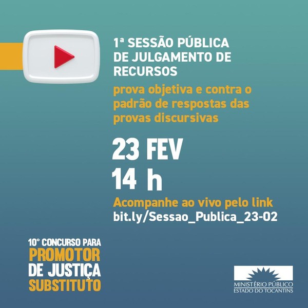 A sessão acontece no dia 23 de fevereiro