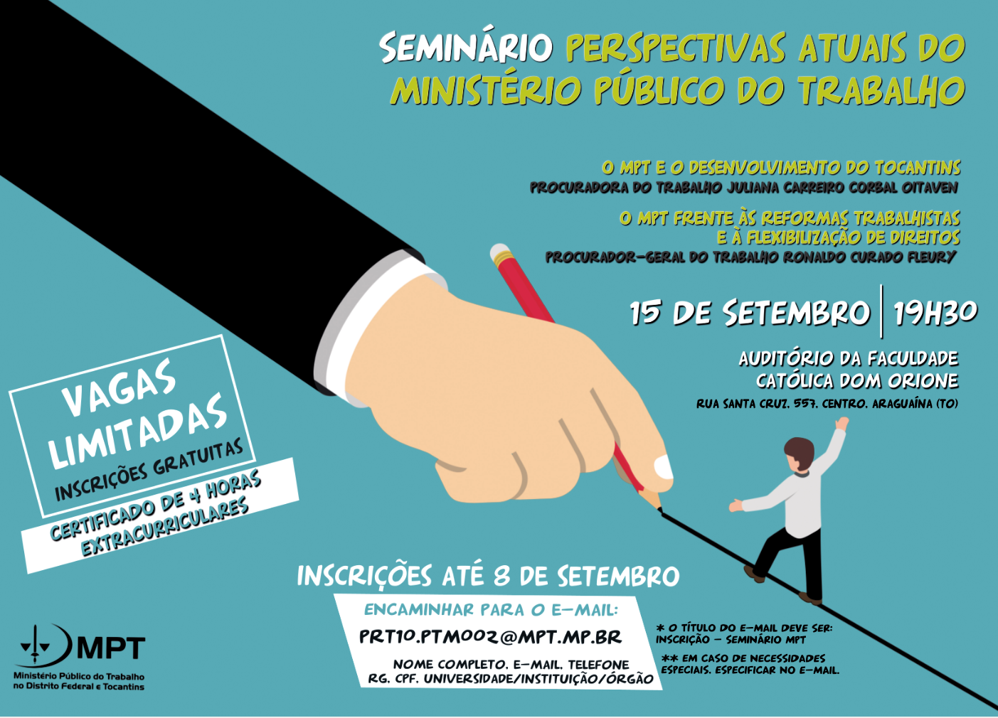 Evento acontecerá em Palmas